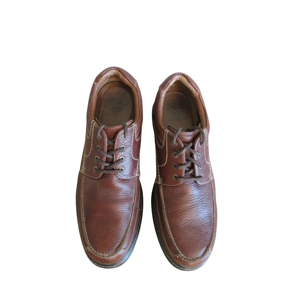 Johnston & Murphy XC4 Brown Leather Waterproof Moc Toe Shoes 25-2844 Mens 11M